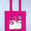 Tote bag colored Cuvrystr. hot pink Laeti-Berlin