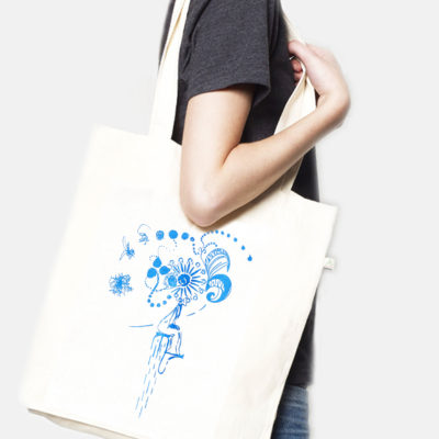 Tote bag recycled Clown natural Laeti-Berlin