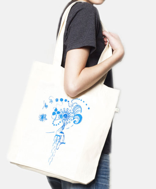 Tote bag recycled Clown natural Laeti-Berlin