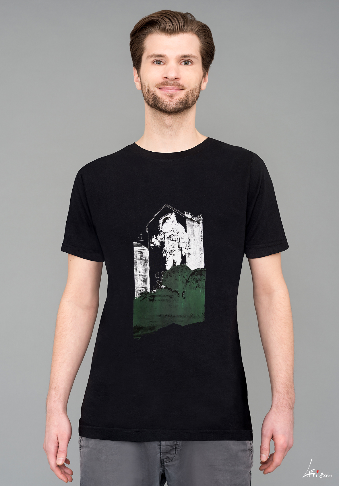 T-shirt Black - Man - Astronaut/Kosmonaut