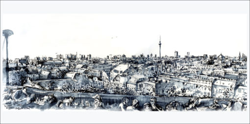Postcard Panorama Berlin Klunkerkranich