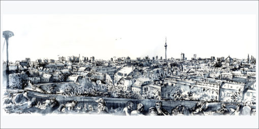 Carte postale Panorama Berlin Klunkerkranich