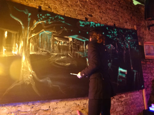 Live-painting for Serendubity @ Rosi’s, Berlin