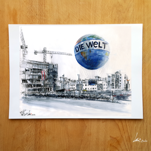 Poster A4 Die Welt Berlin- foto