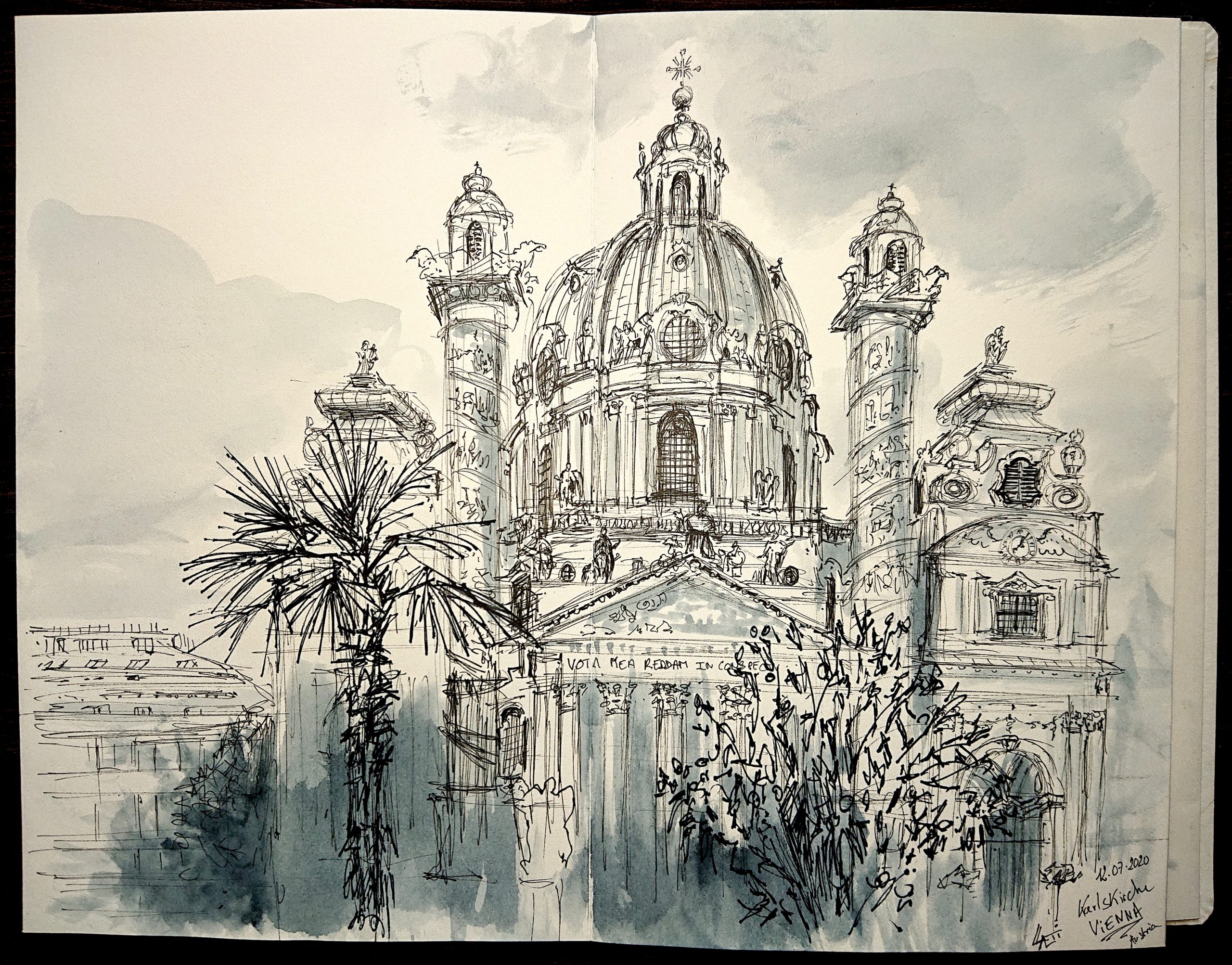 5-Foto carnet- 12.07.2020- Karlskirche, Vienna (Austria)