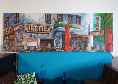 02.2020- Kino &amp; Café Intimes bis (Acryl on canvas), studio