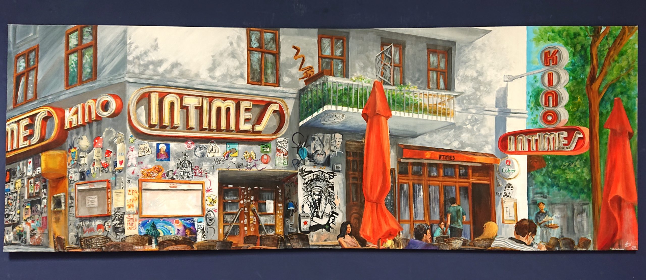 02.2020- Kino &amp; Café Intimes bis (Acryl on canvas)