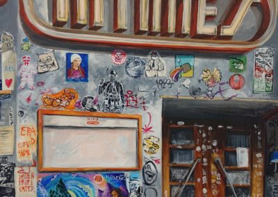 Zoom 2- Kino &amp; Café Intimes bis (Acryl on canvas)- 2nd painting- 02.2020