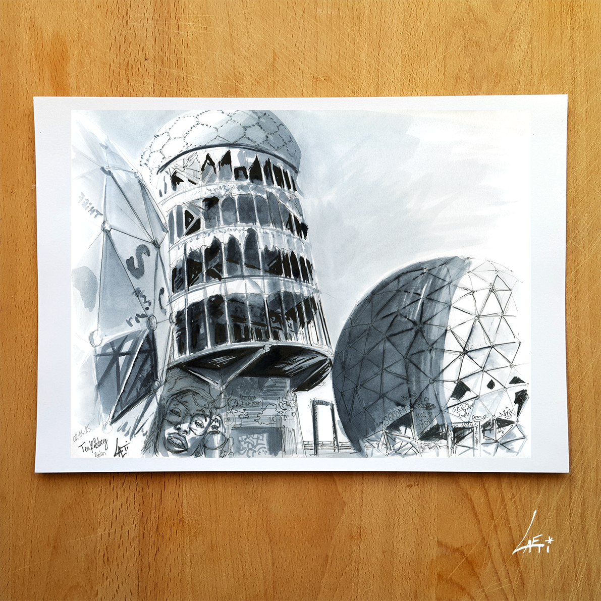 Teufelsberg Listening Station- Foto print A4 Teufelsberg Listening Station- Foto print A4