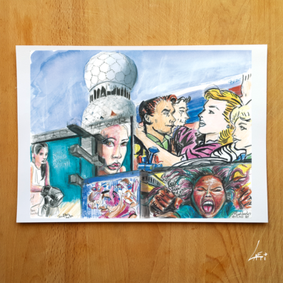 Teufelsberg Murals Berlin - Poster A4